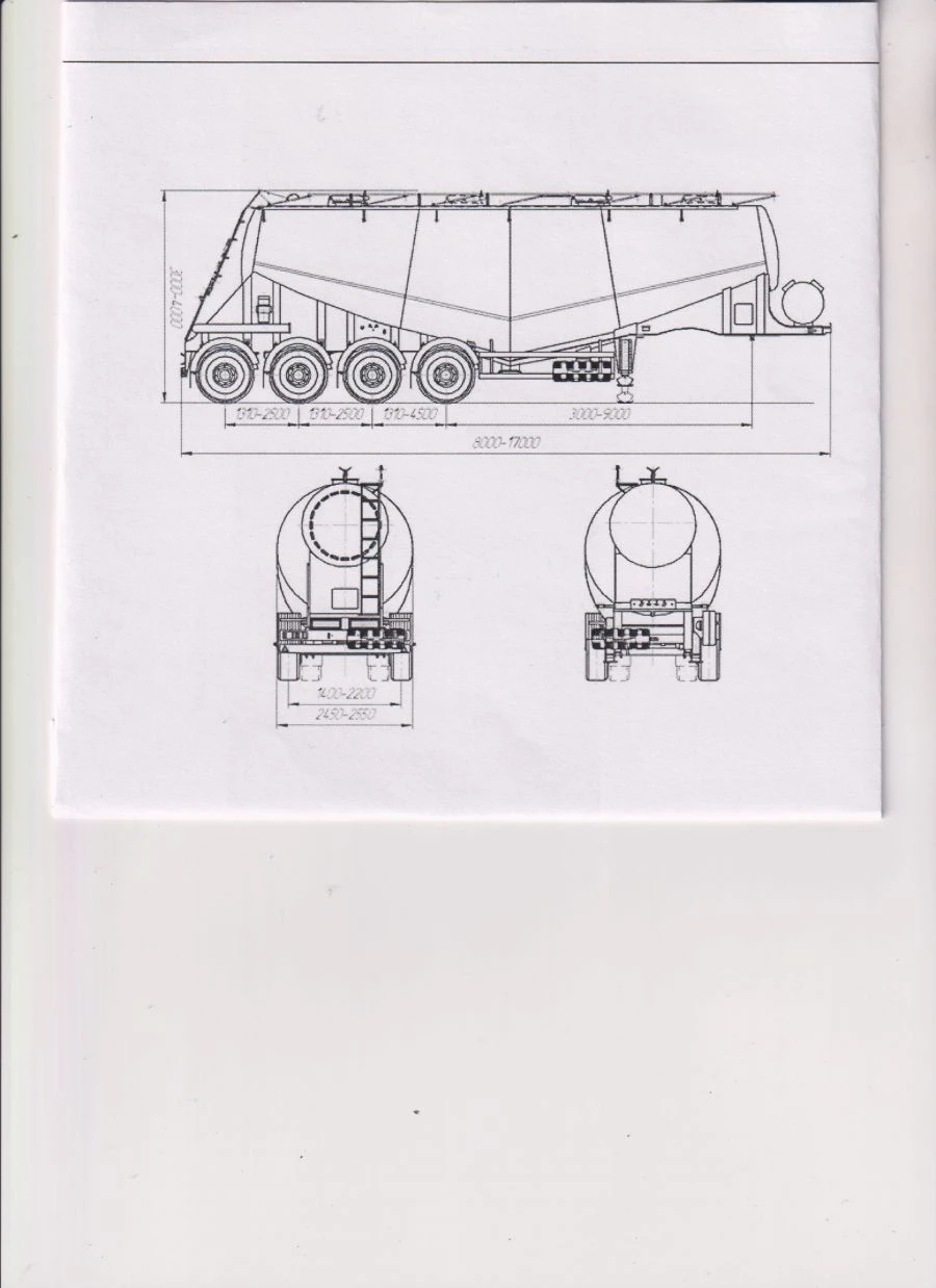 Bulk Material Semi-Trailer Tank CV-4