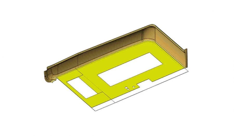 تغليف منصة أمامية يسار مع لوحة تجميع 529222-5107095 س ب
