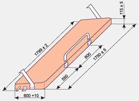 GP.10.010 Upper Sleeper Shelf for Train Compartments