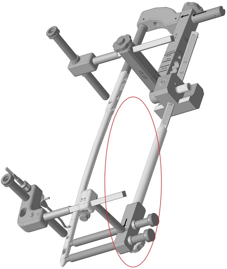 A/R Locking Pin Tool for Intramedullary Osteosynthesis, Model 515.503