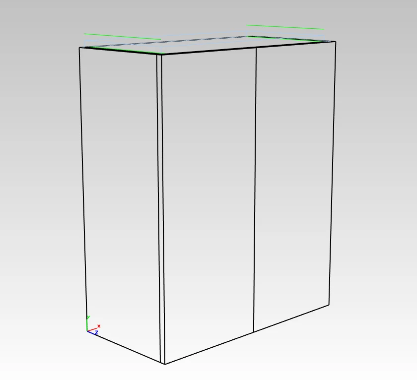 Wall-Mounted Dish Cabinet with Two Doors