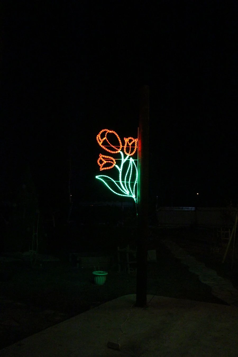 Decorative Outdoor LED Console Light "Tulip" - 220V, 24V, 12V Models