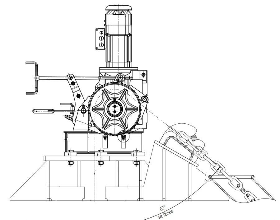 برافيل كهربائي سلسلة المرساة B3-17.5