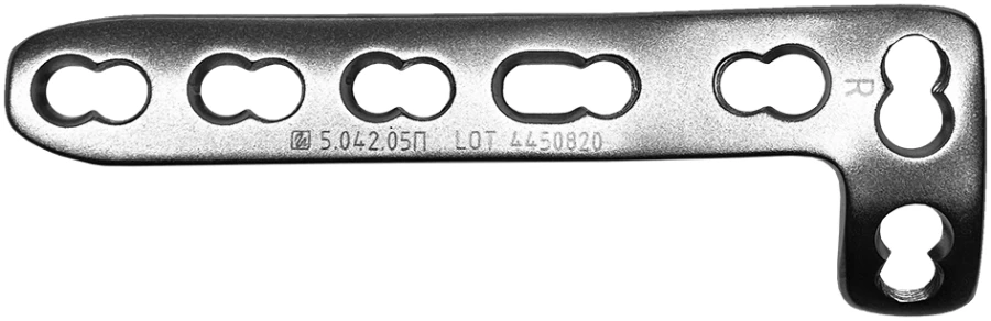 لوحة على شكل حرف L من سبيكة التيتانيوم مع استقرار زاوي