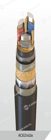 Aluminum Conductor Power Cable with Impregnated Paper Insulation, 3 kV, ASB2лШв Model