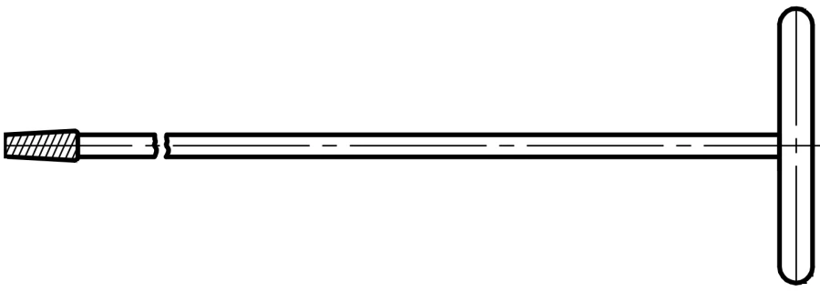 Rounded Hexagon Screw Removal Tool, Art. 350.018