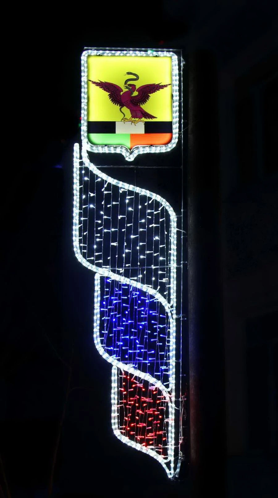 Decorative LED Console Light "Herb" – Outdoor Lamp with Brackets (220V, 24V, 12V)