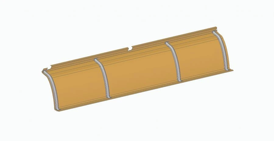 لوحة سقف خلفية يمين للياز 621320 - قطعة 621320-5702211-10