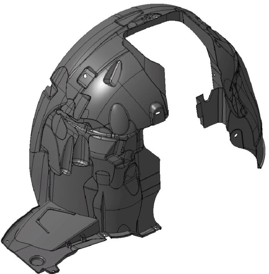 Right Front Wing Shield for Vehicles M1 and N1 - 9680450081