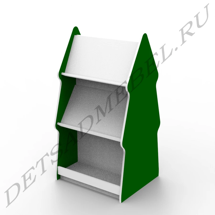 Double-sided Display Showcase with Slanted Shelves - 4.4