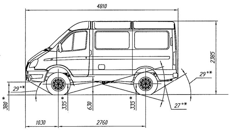 All-Wheel Drive Chassis with Gas Engine, Modification 27527