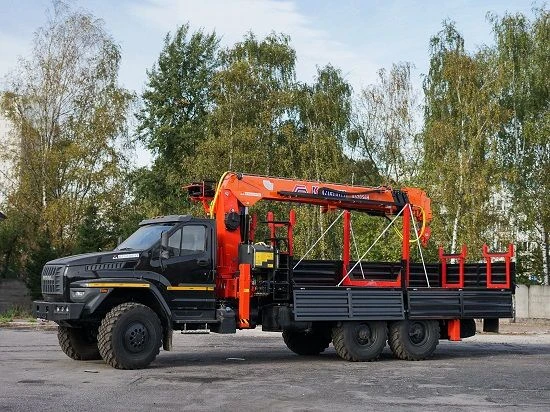 Multi-functional Truck with Hydraulic Crane MKMA on Ural 4320 Base U0K07N-U7
