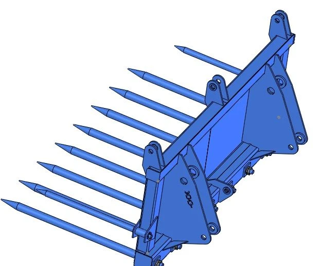 Universal Agricultural Fork for Loader PCU-0.8: Forks PCU-0.8-12-01