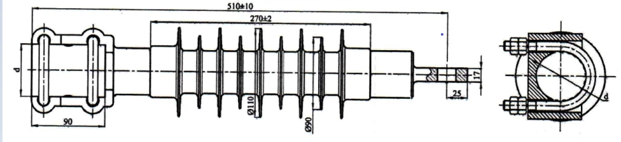 Insulator for Contact Network KSPKr 120-3/0.6-K-80
