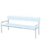 أريكة متينة بإطار مطلي بالبودرة وتنجيد PVC