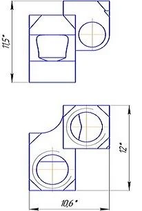 مجموعة مشبك الضغط الأسطواني (القضيب، صمولة M5x0.5، المشبك)