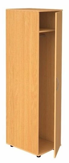 Single Door Clothes Cabinet with Custom Sizes and Finishes
