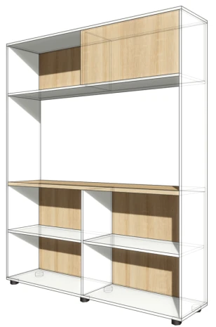 Magna Office Shelving Unit with Extension, Art. MSN 14