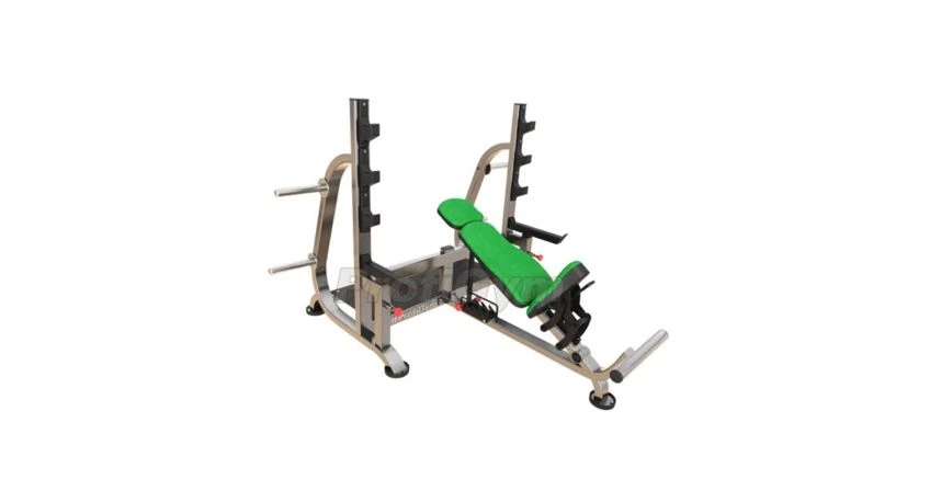 Adjustable Incline Bench Press with Safety Supports BP-009