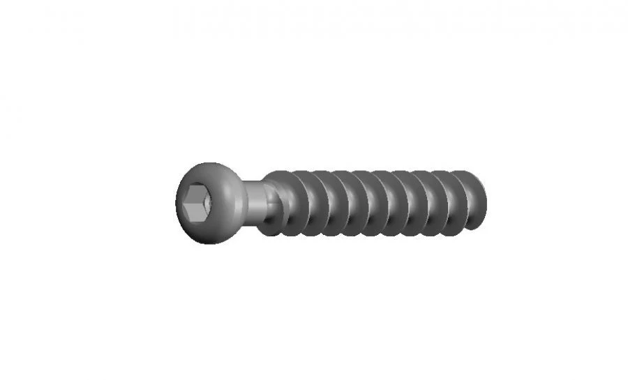 Spongy Screw Ø6.5 mm, Full Thread, Length 25-70 mm, Pitch 5 mm, Code 22.19.XX