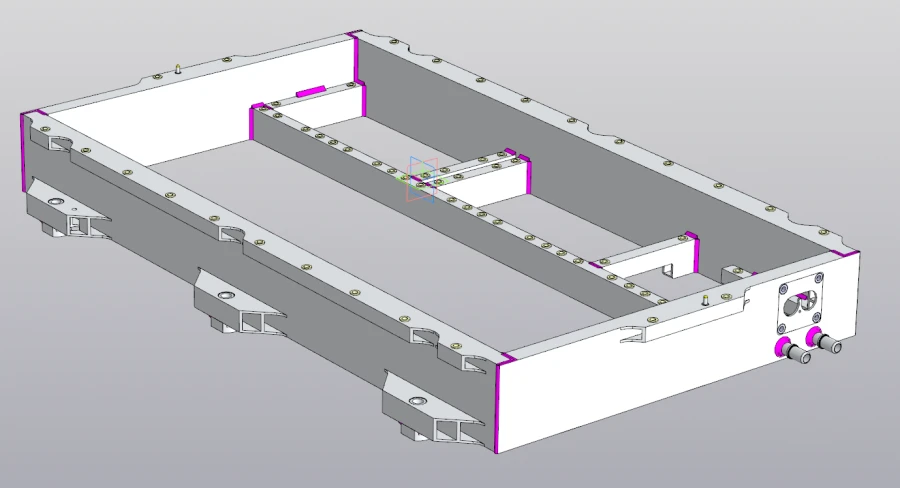 هيكل بطارية ألومنيوم خارجي RSBG.301232.001