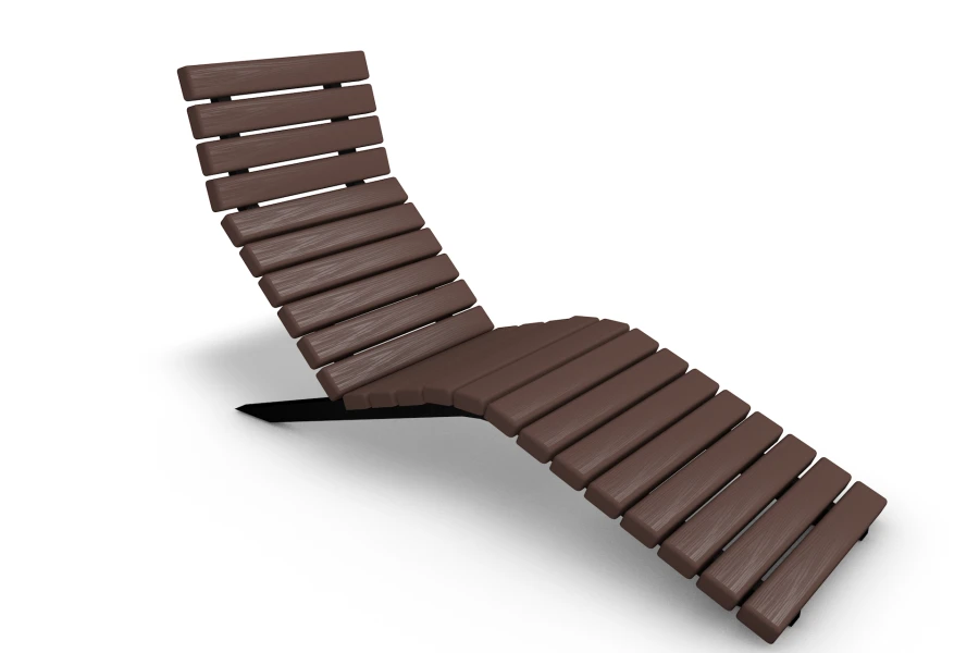 Classic Deck Chair with Metal Frame