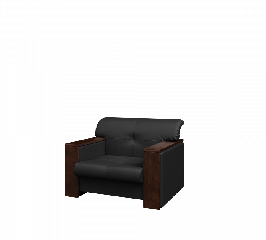 Soft Office Armchair "BOSSO" - Single Seat