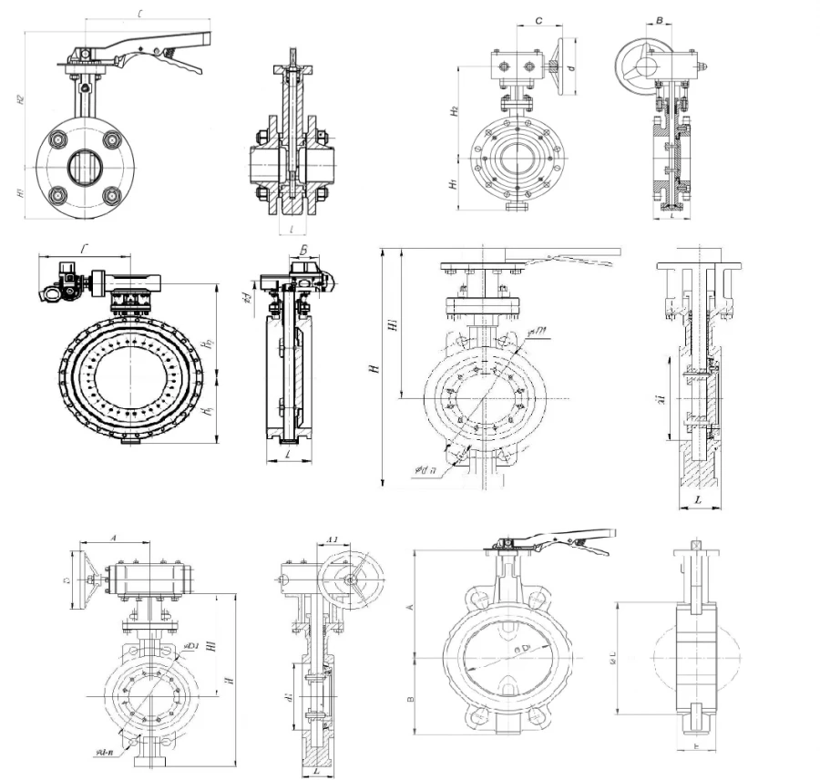 صمام قرصي ز د لمجموعة متنوعة من أقطار الأنابيب