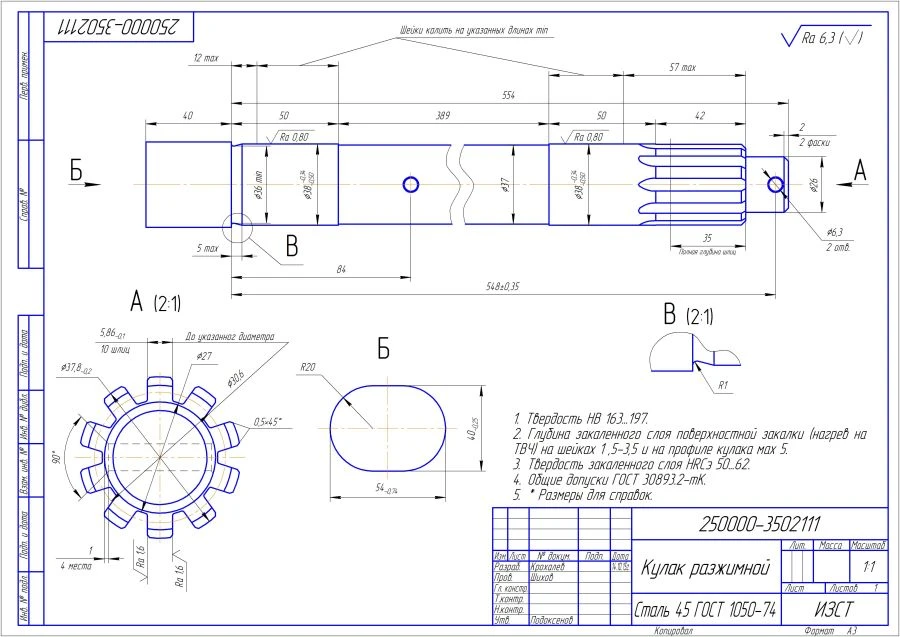 Automatic and Manual Adjustment Brake Cam 250000-3502111