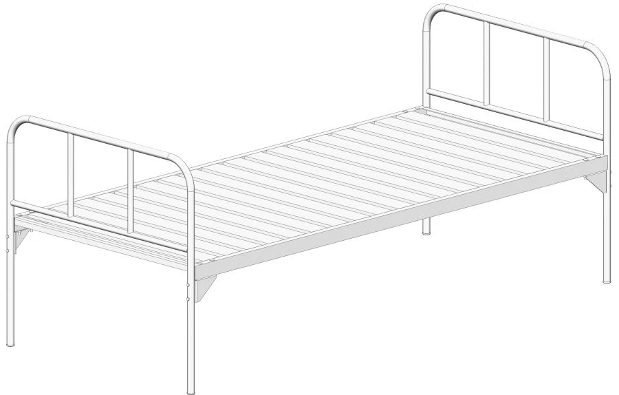 Hospital Bed for General Use with Headrest KФ0-01-«МСК» (МСК-106Р)