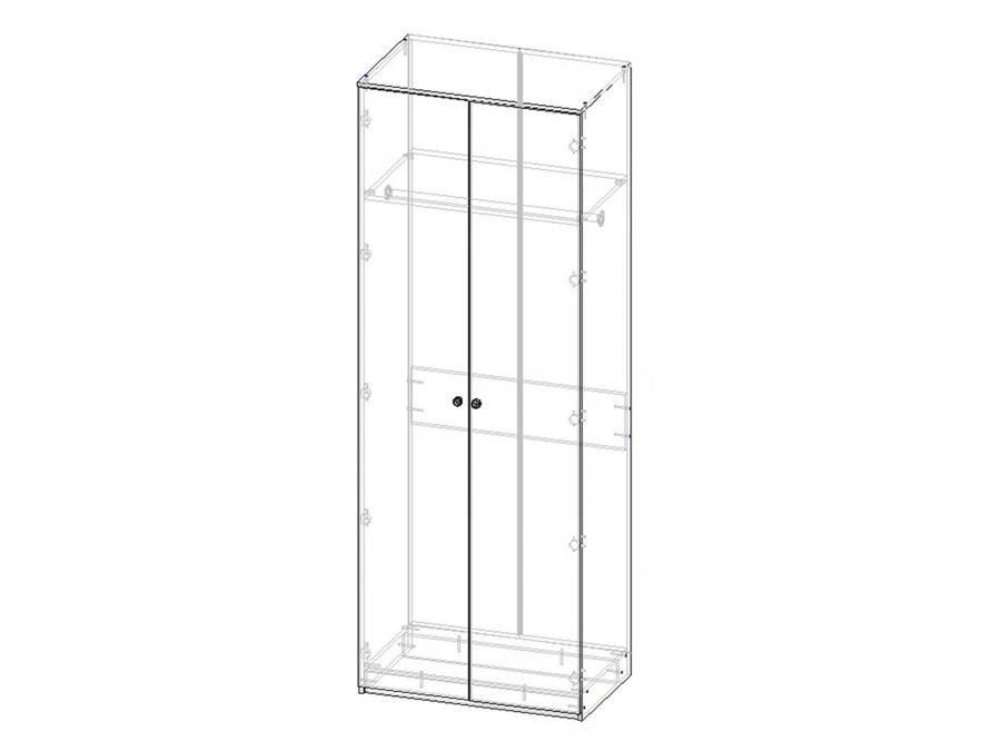 Custom Wooden Wardrobe for Clothing