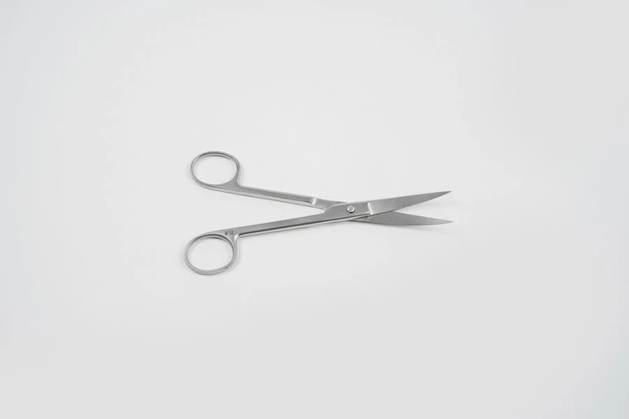 مقصات جراحية عمودية منحنية بنقطتين حادتين، 170 مم - طراز VZ-N-4-2