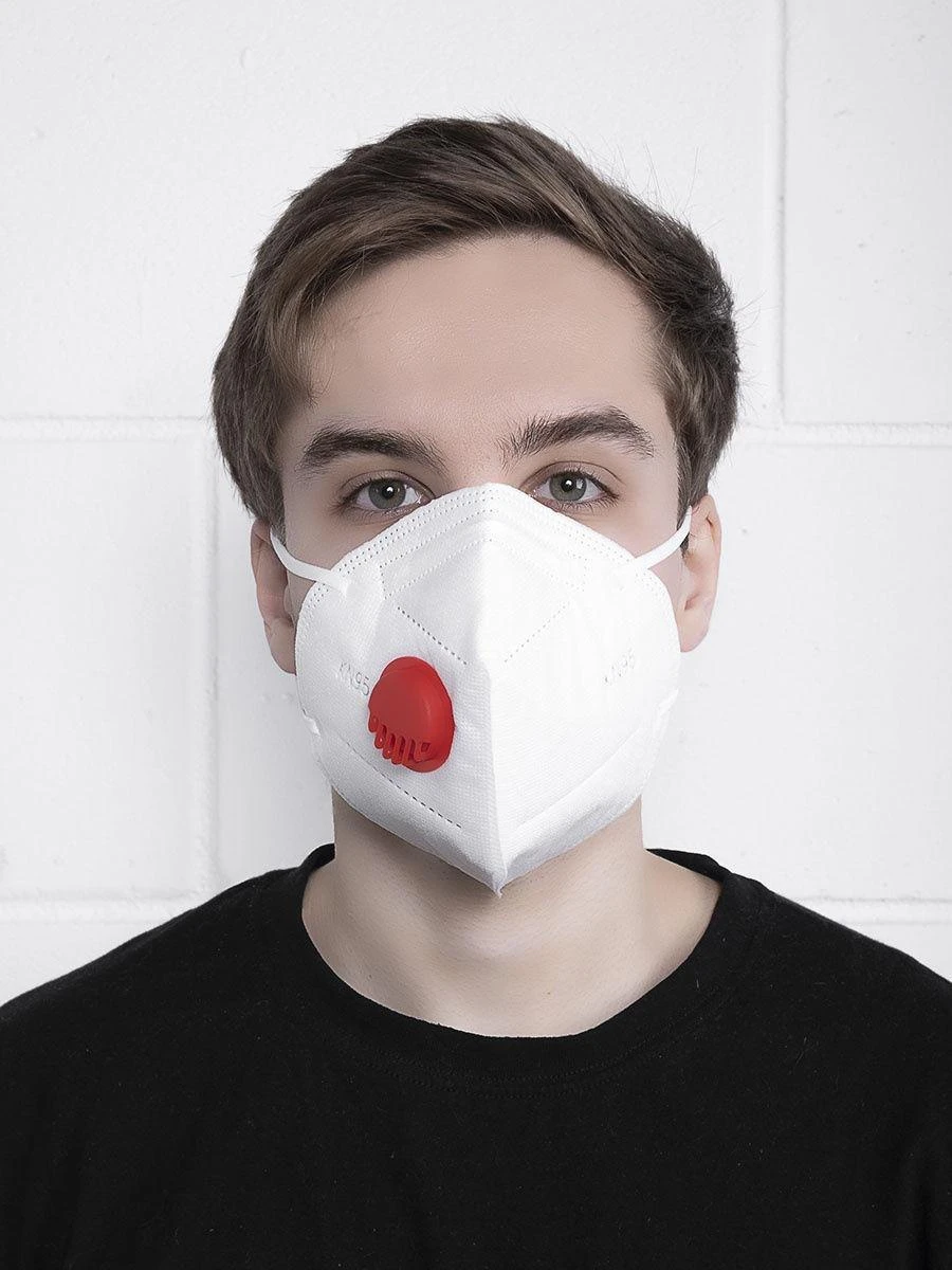 Disposable Non-Sterile Respirator FFP2 KN95 with Exhalation Valve