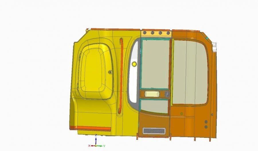 أغطية تقسيم السائق مع باب - النموذج 529222-7800010-20