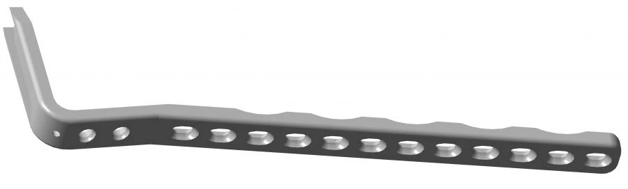 95-Degree Angular Plate for Bone Synthesis, Non-Sterile, 134-234 mm Length