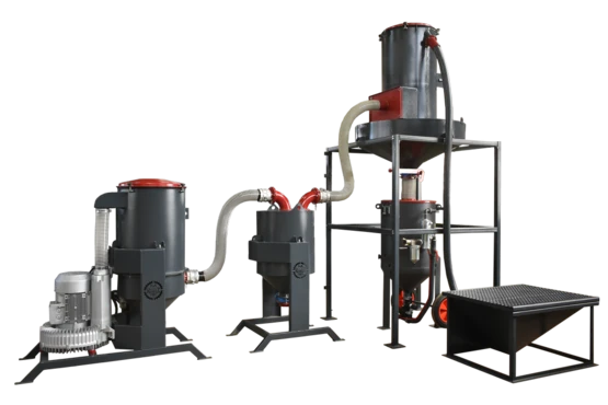 Vacuum System for Abrasive Collection and Recovery SOV 4/2