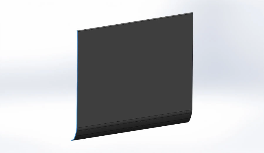 Polyester Glass Fiber Panel for Vehicle Cladding L=979