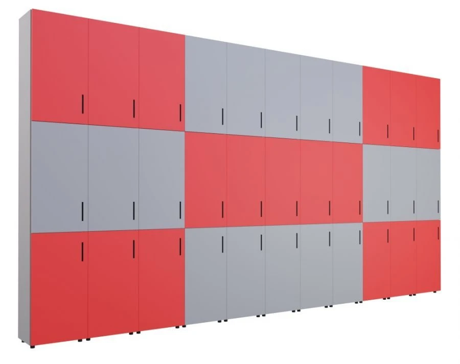 Multi-Section Built-in Closed Cabinet for Educational Use, Art. 95733-001