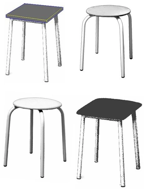 Sturdy Stool for Hotels and Healthcare - Model SI56.01.07.00