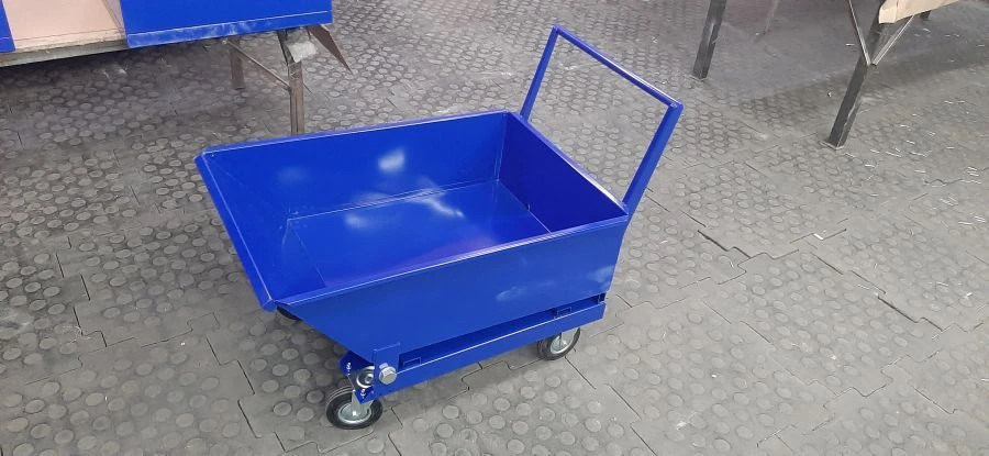 عربات الشريحة الصناعية سلسلة TS لجمع الرقائق المعدنية