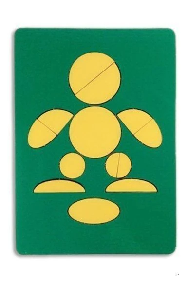 Geometric Puzzle Game "Circles, Ovals" - A6 Tablet