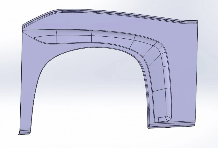 Right Rear Arch Panel for Vehicles 5299230-5402505-52