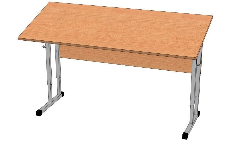 Adjustable Student Desk for Two, Growth Group 2 to 4, Model 2СУРН-1