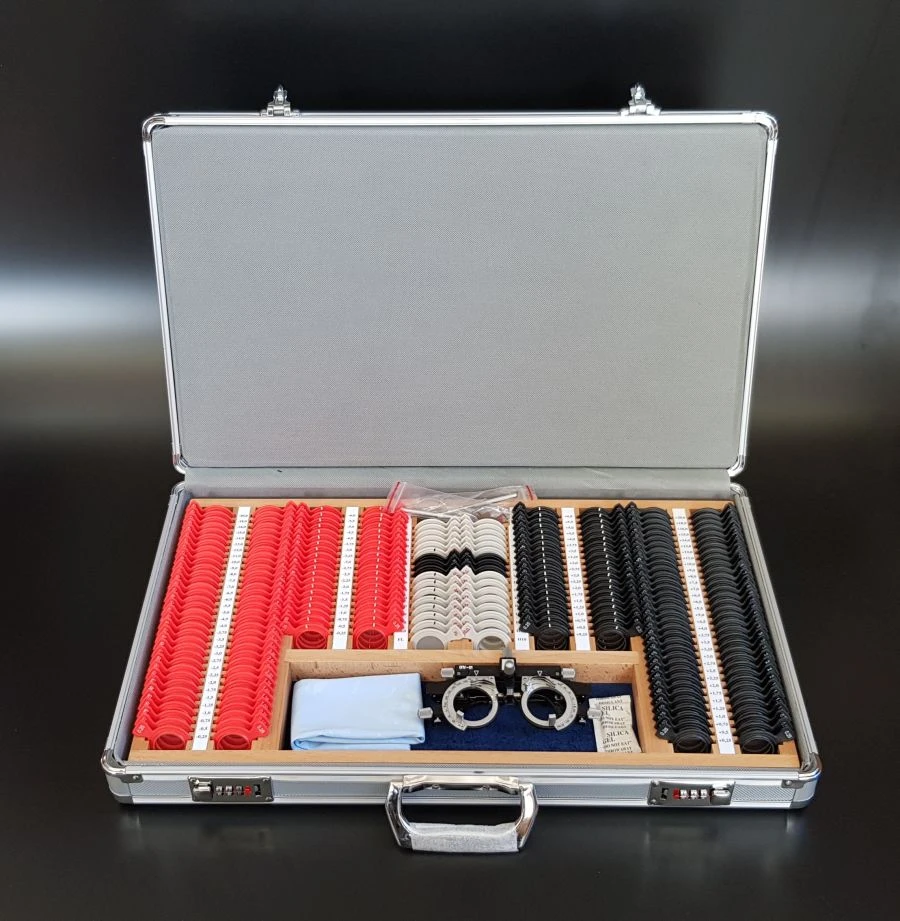 مجموعة عدسات اختبار العين المتوسطة مع المنشورات NS-277-01