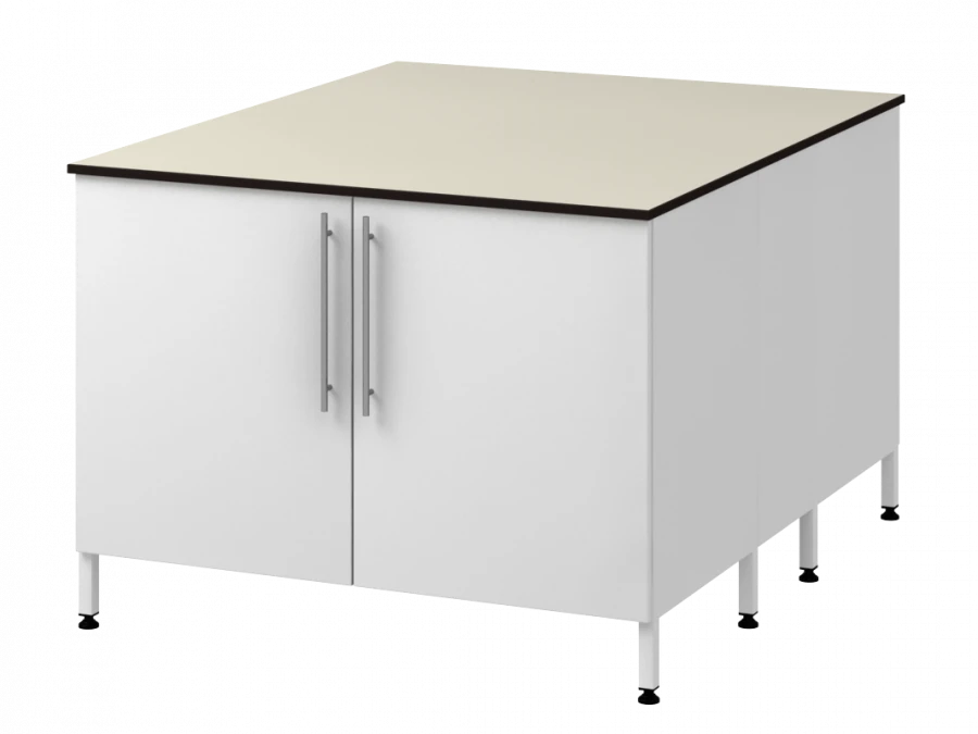 طاولة جزيرة بعمودين دعم معدني 1200 OTDLg