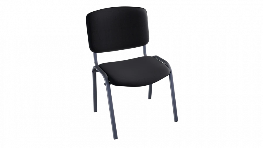 Non-Rotating Wooden Frame Chair BLUES with Textile Upholstery