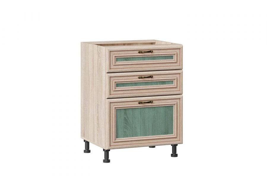 Kitchen Cabinet Type 4 LD.270140.000 with 3 Drawers (Light Sonoma Oak)