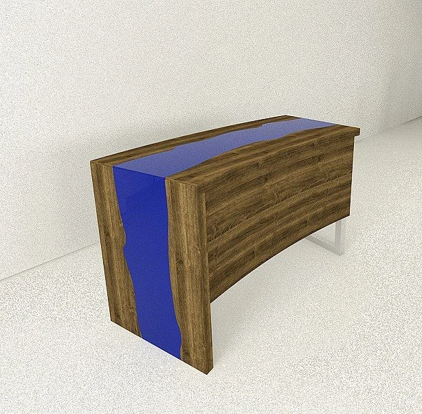 Conference Table with Side Panel