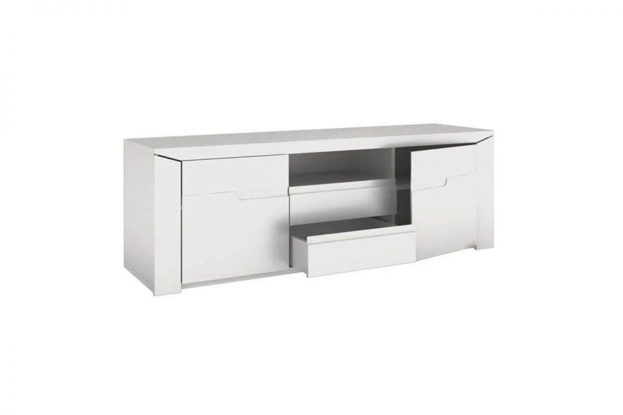 TV Stand in Glossy White - TYP 02 Model
