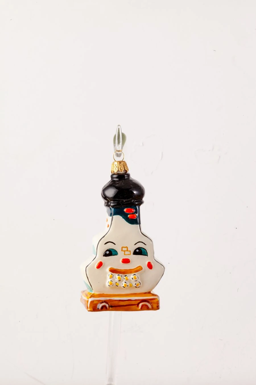 Handcrafted Glass Christmas Ornament "Stove